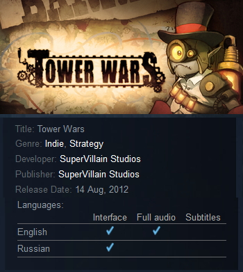 Tower Wars Steam - Click Image to Close